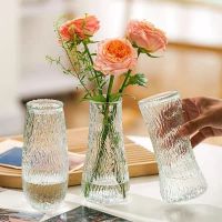 三维工匠简约现代玻璃花瓶高颜值ins风小口客厅卧室桌面水养插花摆件装饰