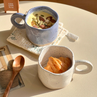 三维工匠ins风咖啡杯泼墨点陶瓷马克杯家用高颜值水杯网红牛奶杯早餐杯子