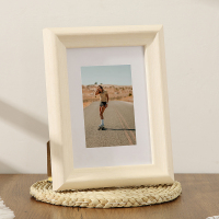 三维工匠照片打印加相框定制洗相片做成相册空框7寸摆台摆件六6寸实木挂墙 乳白纹木+免费洗照片 7寸摆挂两用[放12.8x