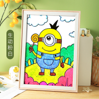 三维工匠北欧画框装裱儿童a4画画展示相框挂墙4k开8k油画美术作品外框架a3 粉白色 8K/开[可放尺寸26.6*38c