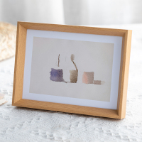 三维工匠加相框高级感做成相册框架摆台摆件六6八8八10十a4寸画框5寸8寸 原木纹 10寸摆台[放20.3x25.4cm