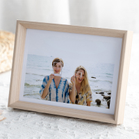 三维工匠加相框高级感做成相册框架摆台摆件六6八8八10十a4寸画框5寸8寸 灰木纹 A4摆台[放21x29.7cm]
