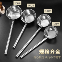 三维工匠304水瓢不锈钢勺子水舀子厨房加长柄打粥大汤勺汤瓢水勺盛汤短柄