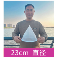 三维工匠漏斗过滤网筛超细过滤器蜂蜜中药果汁红酒白酒隔渣专用漏网尼龙网 [直径23cm]500目