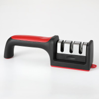 三维工匠磨刀器家用菜刀磨刀石商专业钨钢金刚石快速磨刀开刃磨刀棒 三段式加厚磨刀器