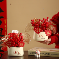 三维工匠发财果入户玄关家居电视柜装饰品客厅酒柜乔迁新居礼品新年摆件