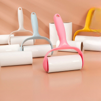 三维工匠滚筒粘毛器可撕式衣物粘尘除毛毡滚刷衣服替换纸强力清洁卷纸手柄