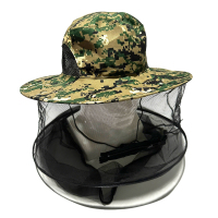 鸽护 养蜂头罩迷彩渔夫帽 GH-MZ-041-K18-01 顶