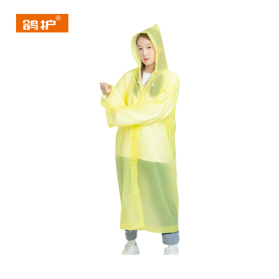 鸽护 加厚非一次性雨衣 黄色宽口加厚款140g 件