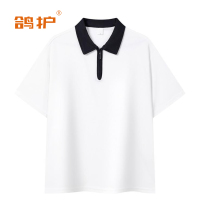 鸽护 短袖POLO bl l-白 件