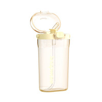 康宁 精致潮玩吸管杯 Tritan材质 男女便携斜挎水杯儿童学生吸管杯 Snapware精致潮玩吸管杯