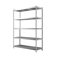 201不锈钢五层落地层架1200*500*1800mm钢板厚1.2mm