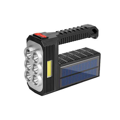 苏识 6灯带太阳能充电 手电筒 (计价单位:个) 黑