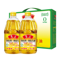 鲁花5S压榨一级花生油礼盒（1.8L*2）