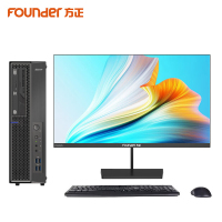 方正(Founder)国产台式机电脑FDW2233X海光3230/8G/256G固态/2G独显/23.8英寸显示器