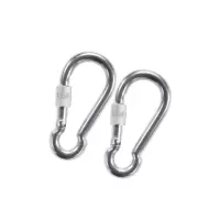 众慧创安 带螺母安全扣 钥匙扣 保险扣登山扣弹簧挂扣 带螺母 6号 个