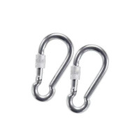 众慧创安 带螺母安全扣 钥匙扣 保险扣登山扣弹簧挂扣 带螺母 8号 个