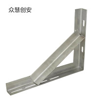 众慧创安 加宽镀锌角铁支架 货架三角架 固定支架 50*120cm 个