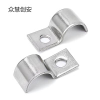 众慧创安 P型单边管卡 单孔骑马卡仪表管卡单管卡 M30 个