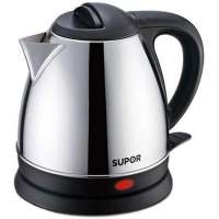 苏泊尔(SUPOR)烧水壶热水壶 电热水壶高硼硅玻璃电水壶自动断电304不锈钢SWF17E26A 1.7L[透明]