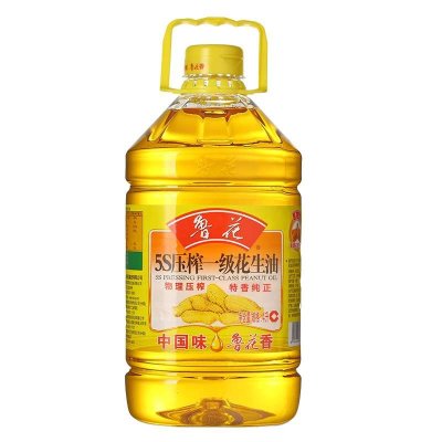 鲁花鲁花5S压榨一级花生油4L食用油植物油家用油