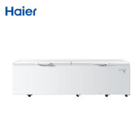 海尔(Haier)1028升大容量卧式冷柜冷藏冷冻冷柜 带脚轮冰柜 顶开门 超市商用冰柜 企业价 BC/BD-1028T