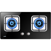 华帝(vatti)4.2KW燃气灶具嵌入式JZT-i10039B台嵌两用双眼灶钢化玻璃一级能效默认发天然气(液化气备注)