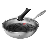 康巴赫CFC32A1蜂巢304不锈钢炒锅32cm