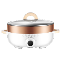 苏泊尔(SUPOR)电火锅多功能锅5.5L多用途电蒸锅电煮锅火锅专用锅电炒锅涮蒸煮炒煎烤一体料理锅不粘锅JD30D07