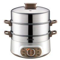 苏泊尔(SUPOR)电蒸锅多功能家用电火锅 蒸包子锅 电煮锅电热锅三层大容量13L 可定时 ZN28YK807