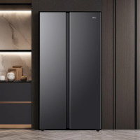 Haier海尔冰箱 对开门冰箱519升大冷冻一级能效变频风冷无霜黑金净化大容量电冰箱BCD-519WLHSSEDX9