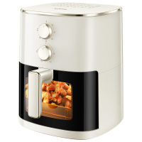 苏泊尔(SUPOR)可视免翻面空气炸锅 家用多功能 6L大容量可定时可调温 金属内腔 蒸汽嫩炸电炸锅KJ60D808