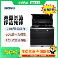 森歌(SENG)集成灶消毒柜款JJZT-K2W-S置物台保温 一级能效 5.2KW大火力 烟灶消一体 天然气款