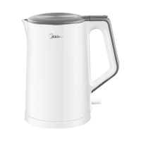 美的(Midea)电热水壶 MK-SH15Colour102家用无缝内胆 304不锈钢 双层防烫 1.5L小容量烧水壶