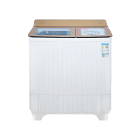 澳柯玛家用半自动10公斤 双缸大容量小型双桶洗衣机双筒不锈钢 洗脱分离XPB100-3168S