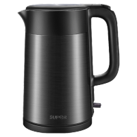 苏泊尔(SUPOR)电水壶SW-17S32A家用办公室1.7L电烧水壶保温304不锈钢内胆自动断电双层防烫电热水壶深空灰