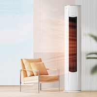 美的(Midea)新风空调柜机大2匹智能家电新一级变频冷暖客厅立式圆柱柜式大风口焕新风KFR-51LW/N8KA1A