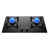 美的(Midea)燃气灶双灶Q310-M家用天然气灶煤气灶双灶5.0kW大火力大开孔大底壳灶具大面板猛火灶台天然气