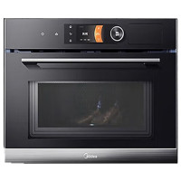 美的(Midea)嵌入式蒸烤箱BG50F5W微蒸烤炸一体机四合一彩屏智能定时预约塘瓷内胆(线下同款)