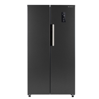 上菱601升对开门冰箱风冷无霜一级能效双变频节能离子净味抗菌大容量家用双开门电冰箱BSE601PWL(丝蕴灰)