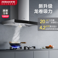 老板(ROBAM)油烟机烟灶套餐两件套欧式触控式烟灶20m³抽油烟机+4.2kW灶具厨电套装65X8H+30B0