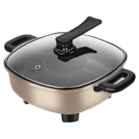 苏泊尔(SUPOR)电煮锅 鸳鸯子母三味家用聚餐多功能不粘电火锅H3232FK608Y