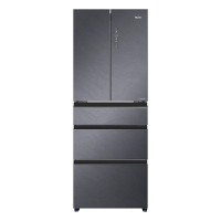 海尔BCD-423WLHMD14SAU1全空间保鲜零嵌入423升法式多门冰箱全变温区干湿分储一级变频超薄电冰箱底部散热