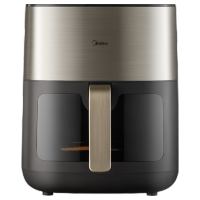 美的(Midea)空气炸锅炎烤上下双热源 蒸烤一体家用实用大容量6.5L 可视大视窗智能电子触控金属内腔 KZC6502