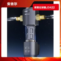 安吉尔前置过滤器J3422-GWG-4000反冲洗压力表监控全屋家用净水器