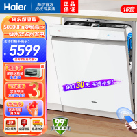 海尔(Haier)15套嵌入式双面洗洗碗机W5000S洗消一体6S全维精洗一级水效开门速干
