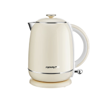九阳(Joyoung)热水壶烧水壶电水壶1.5L 双层防烫304不锈钢无缝内胆 轻复古家用开水壶K15FD-W550