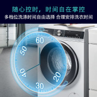 西门子 WB45UME80W 家用大容量10公斤全自动滚筒洗衣机IQ300超氧空气洗智能除菌螨