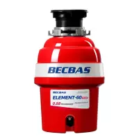 贝克巴斯(becbas)E60plus厨房食物垃圾处理器家用粉碎机大功率水槽下水管粉碎机