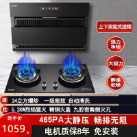 志高(CHIGO)F808A+F216A侧吸式自动清洗家用双电机抽烟机燃气灶具烟灶套餐(液化气)免费安装